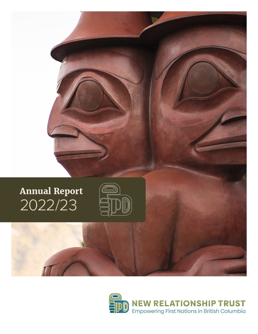 Cover of the 2022/23 Annual Report from New Relationship Trust